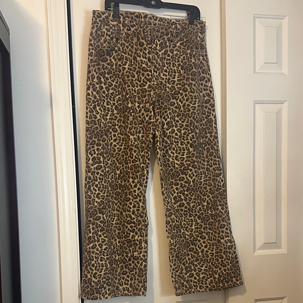 American Eagle low rise baggy wide leg jeans